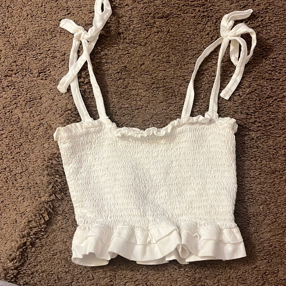 White garage tank top